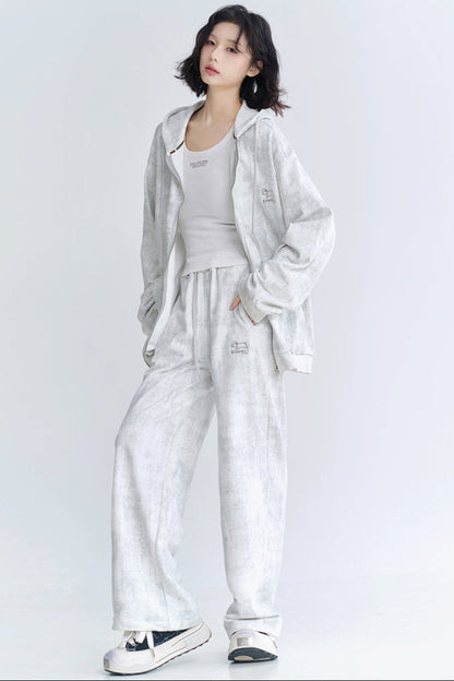 カーディガンフィット リラックスフーディーセットアップ