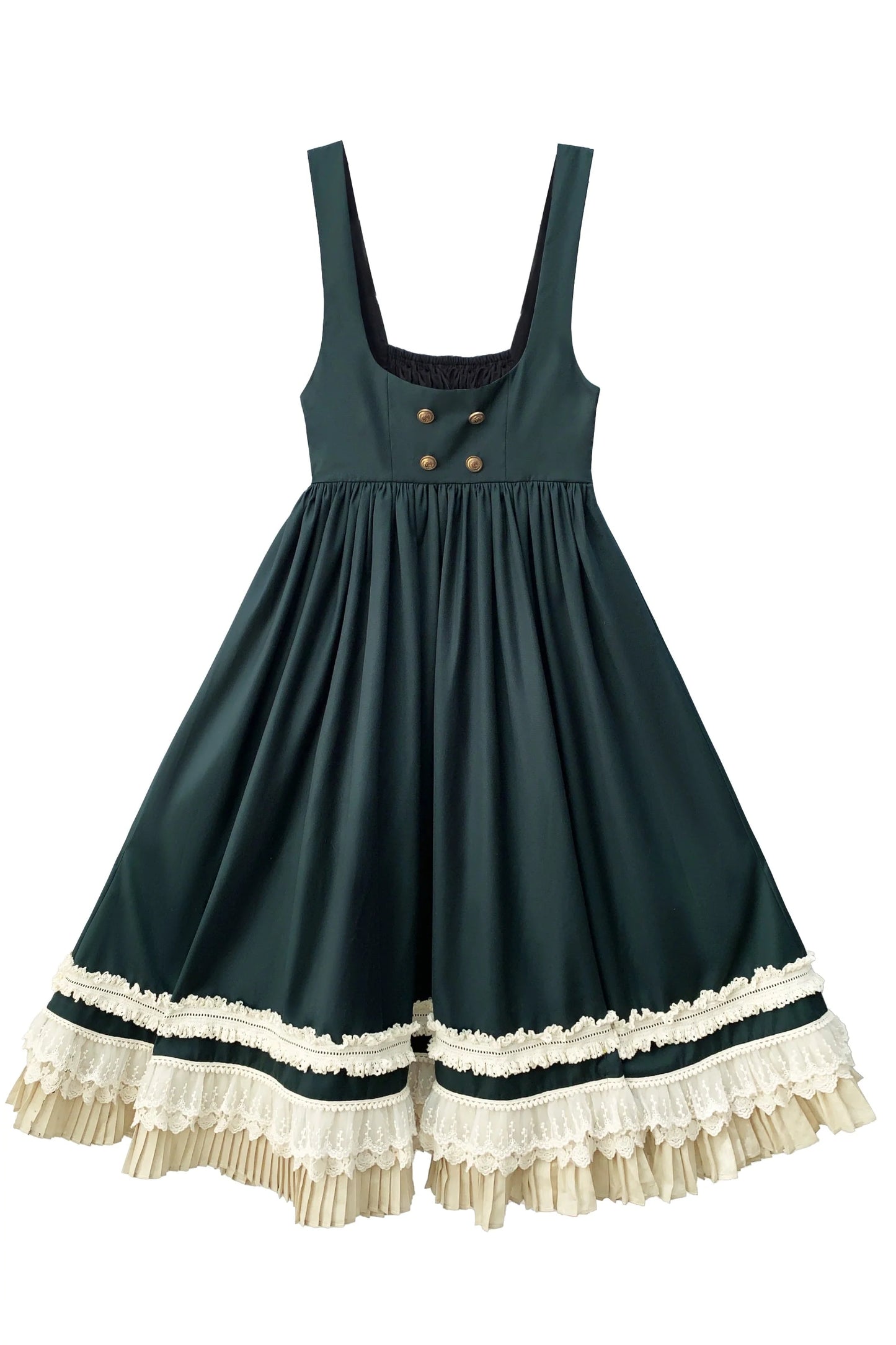 スカートベスト、ビッグシャツ、カレッジブローチ、ウエスタンリボン、パフスリーブ