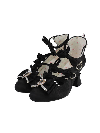 BaiChaRuMeng Rococo Night Elegant Heels