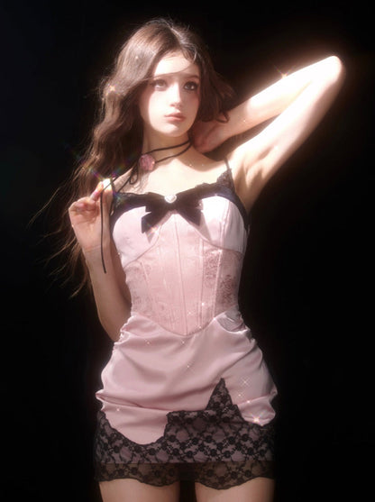 Dress Lace Cami Jacquard