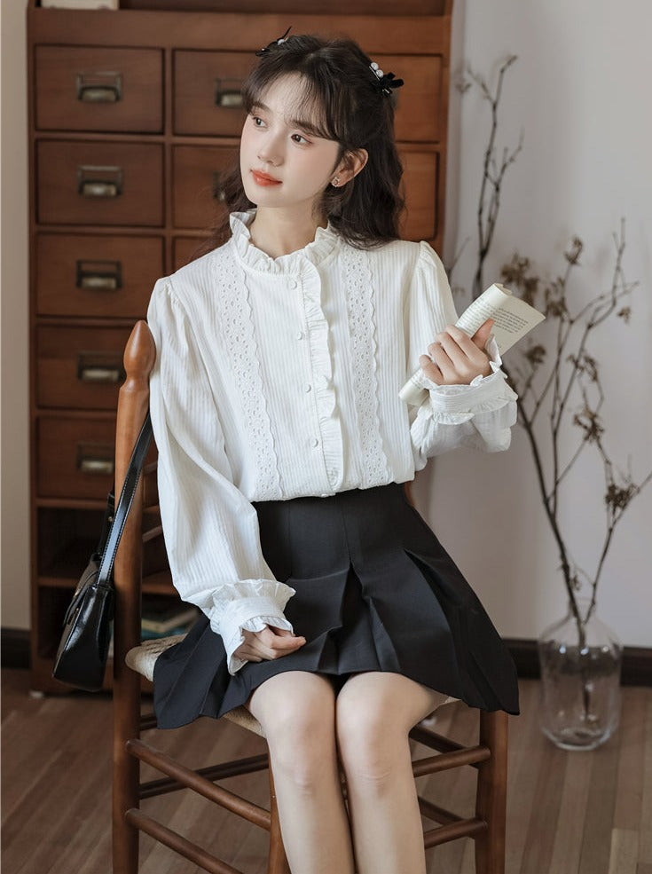 ブラウス ガーリー レース エレガント