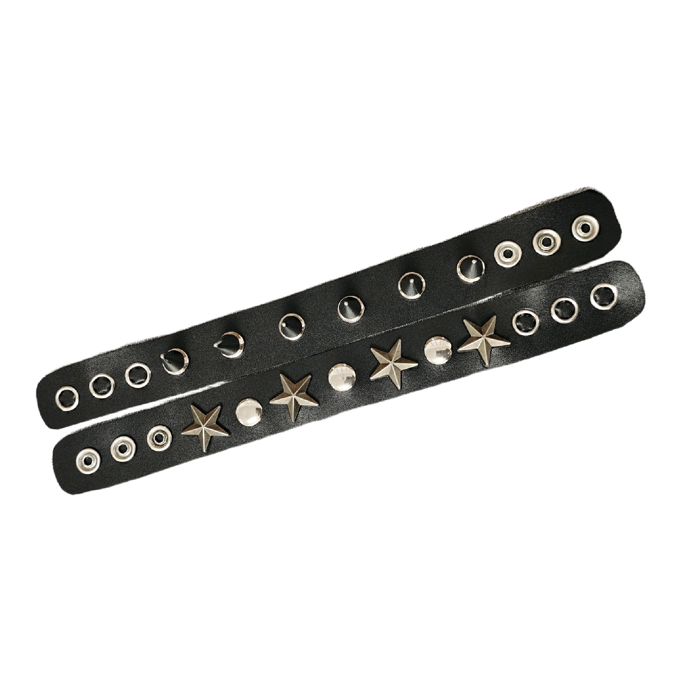 Goth Punk Hottie PU Leather Rivet Bracelet
