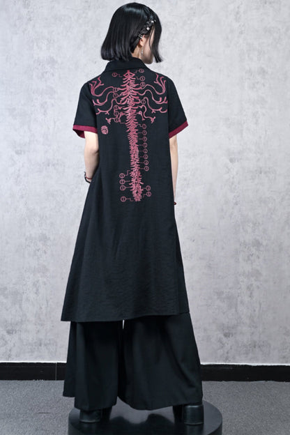 ダークシャツ チャイナドレス カントリー