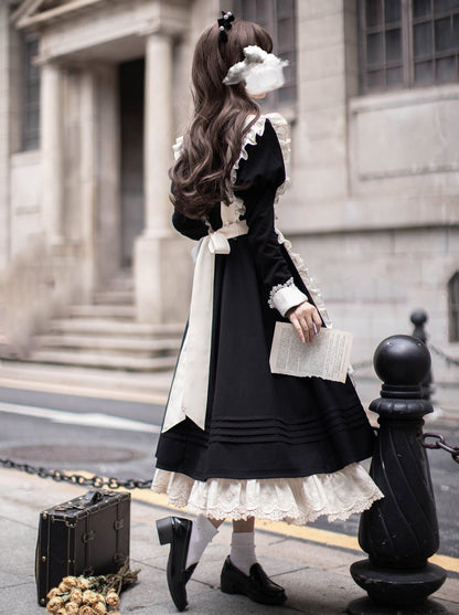 Elegant Angelina Set Dress Maid Retro
