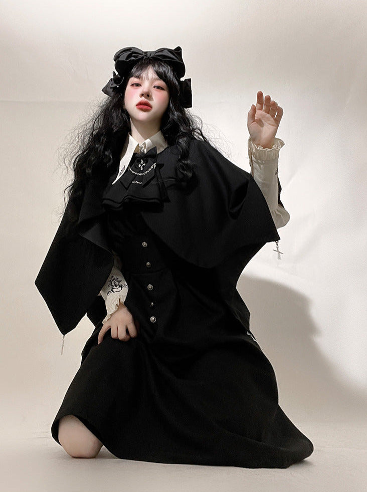Magic Cloak Prince Shirt Set Suspender Cloak Lolita Dress Nightclaw