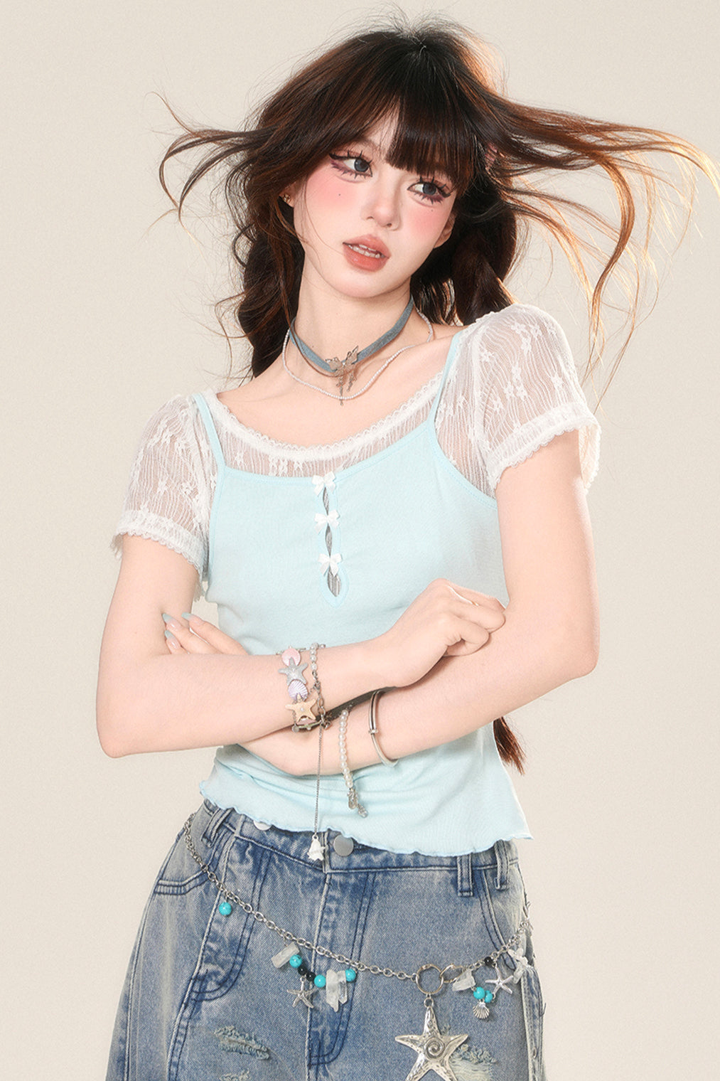 tight Sleeve short tops