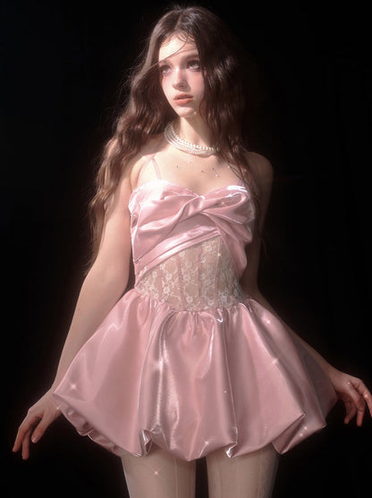 Dress Satin Suspender High-end