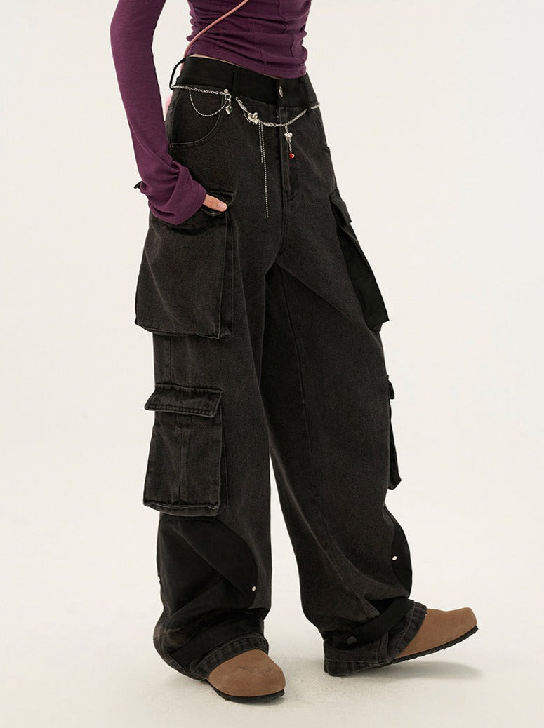 Mode Lange Hose Dunkel Locker Cargo