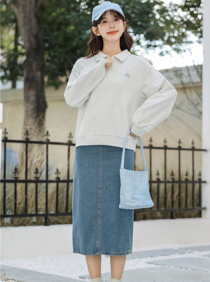 Freizeit-Poloshirts im College-Stil