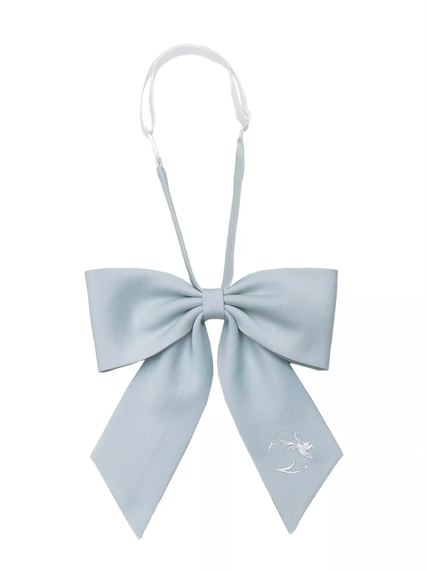 Tie Collar Puff + Sleeve Sailor Haori Tulle Dress Ribbon + Badge Overskirt