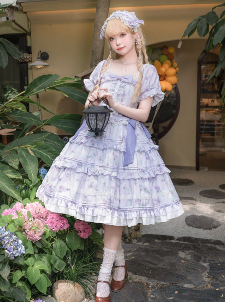 フラワードールドレス レトロロリータ