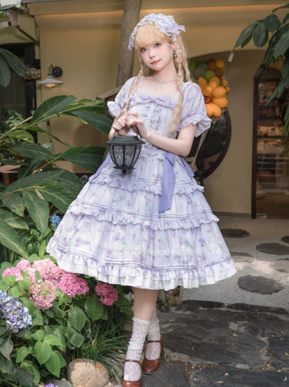 フラワードールドレス レトロロリータ