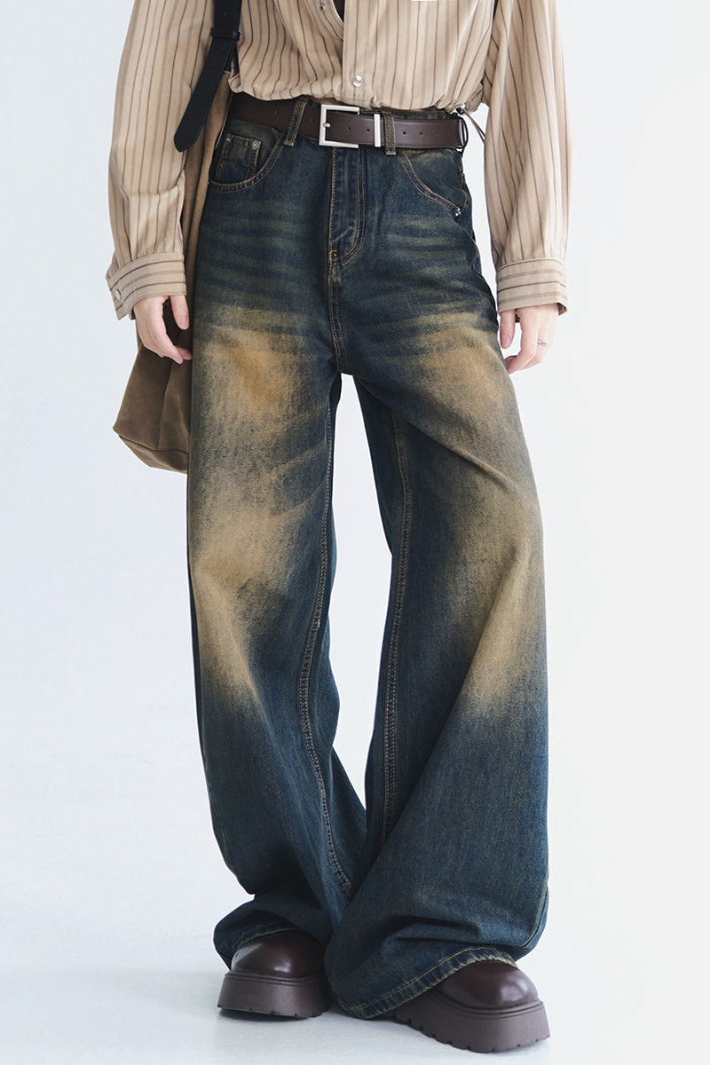 ウォッシュドリラックスフィットジーンズ