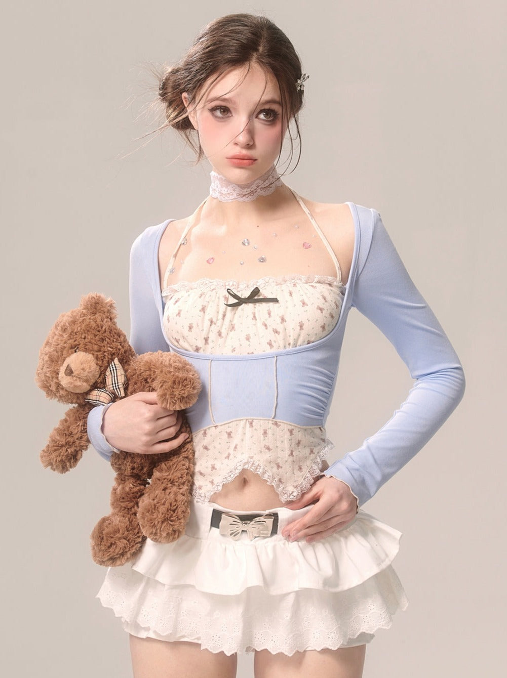 ブルートップス ツーシスター フェイクウエストピース