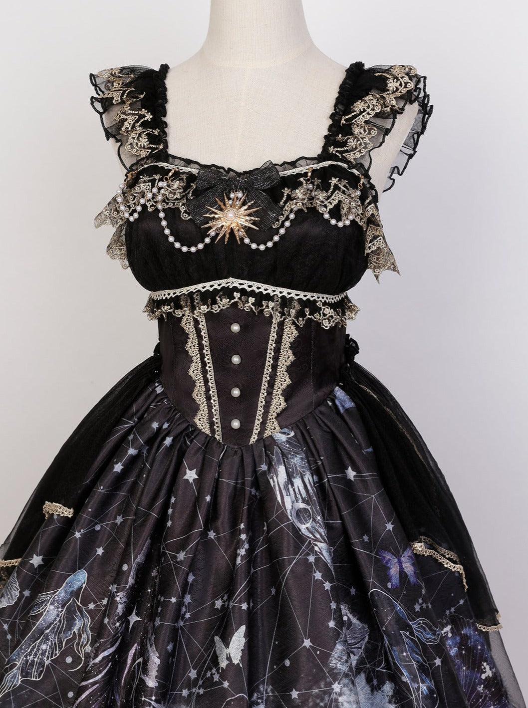 Gothic Lolita Dark Sass Skirt