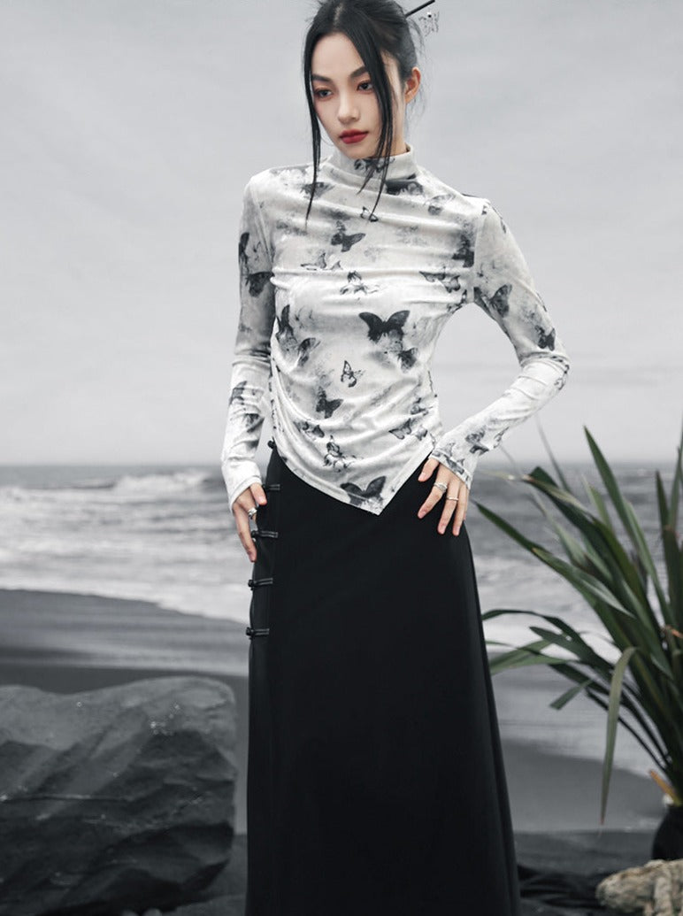 Asymmetrisches, schmales Butterfly-Top