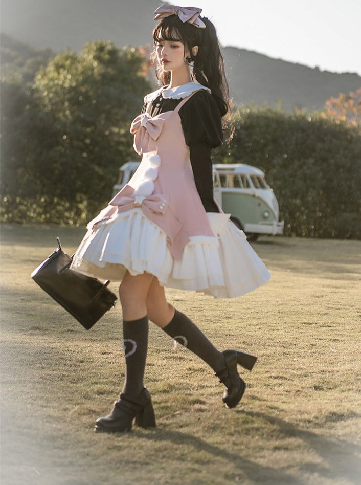 カラースカート ドールサス スウィートロリータトップ ボンボン