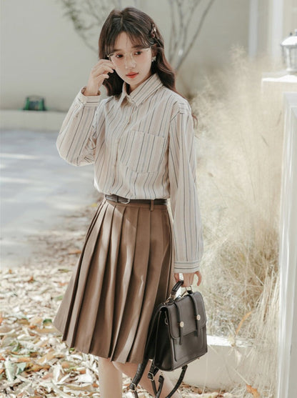 ネクタイ カレッジスタイル シャツ ストライプ