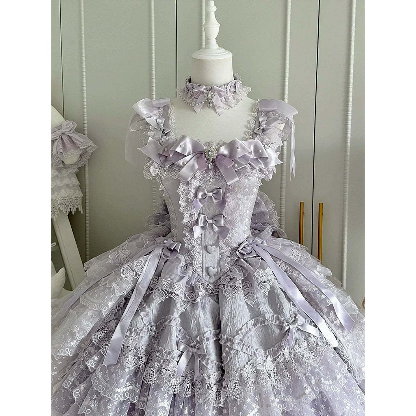 Camellia Dream Lolita Evening Cake Puff Dress