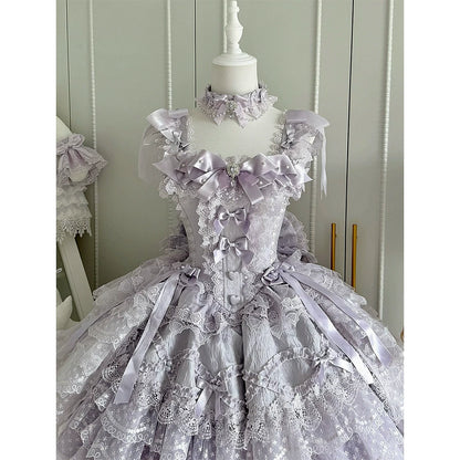 Camellia Dream Lolita Evening Cake Puff Dress