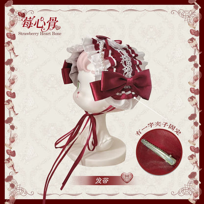 Strawberry Bone Sweet Doll Lolita OP & JSK Dress