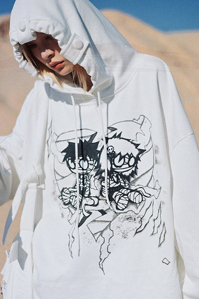 Hoodie Love Kapuzen-Mumien-Sweatshirt