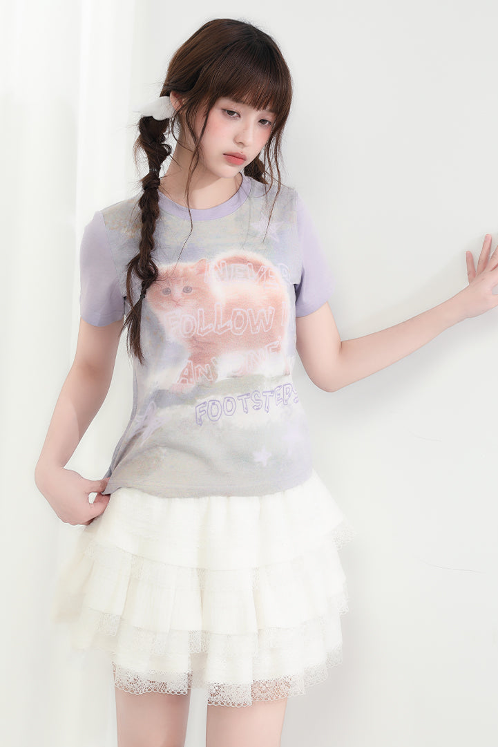 キャットトップラウンドネック