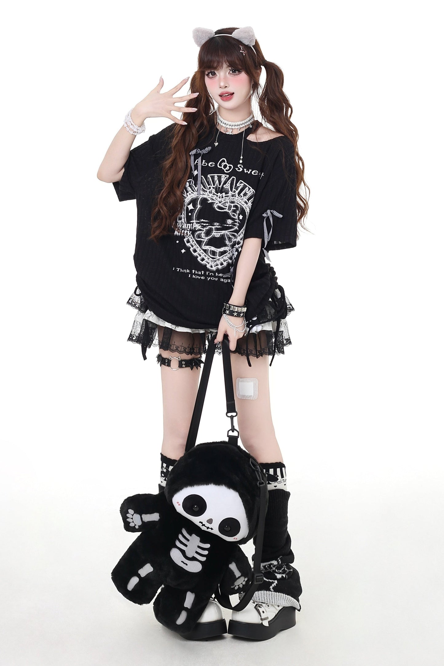 マインキャットTシャツ ルーズ