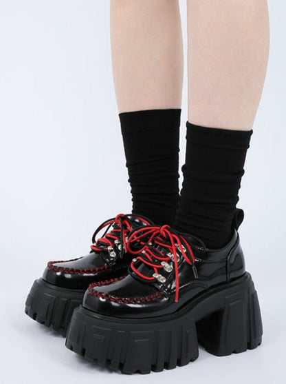 Voluminous Red Shoes Punk