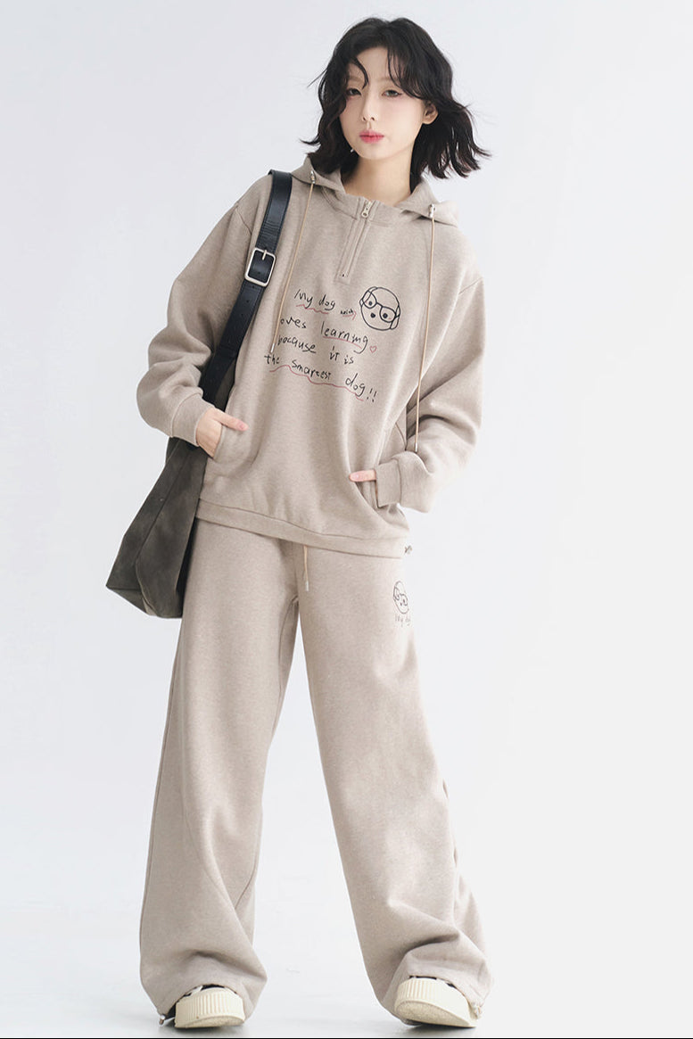 Setup Casual Hoodie Sportswear mit