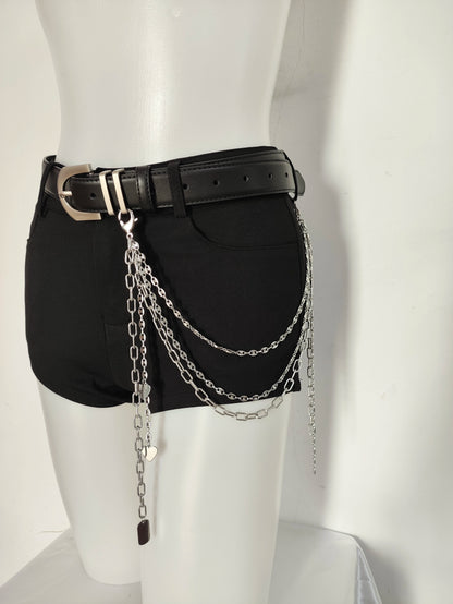 Punk Street Rock Niche Pure Stainless Steel Chain Pendant Waistband Chain