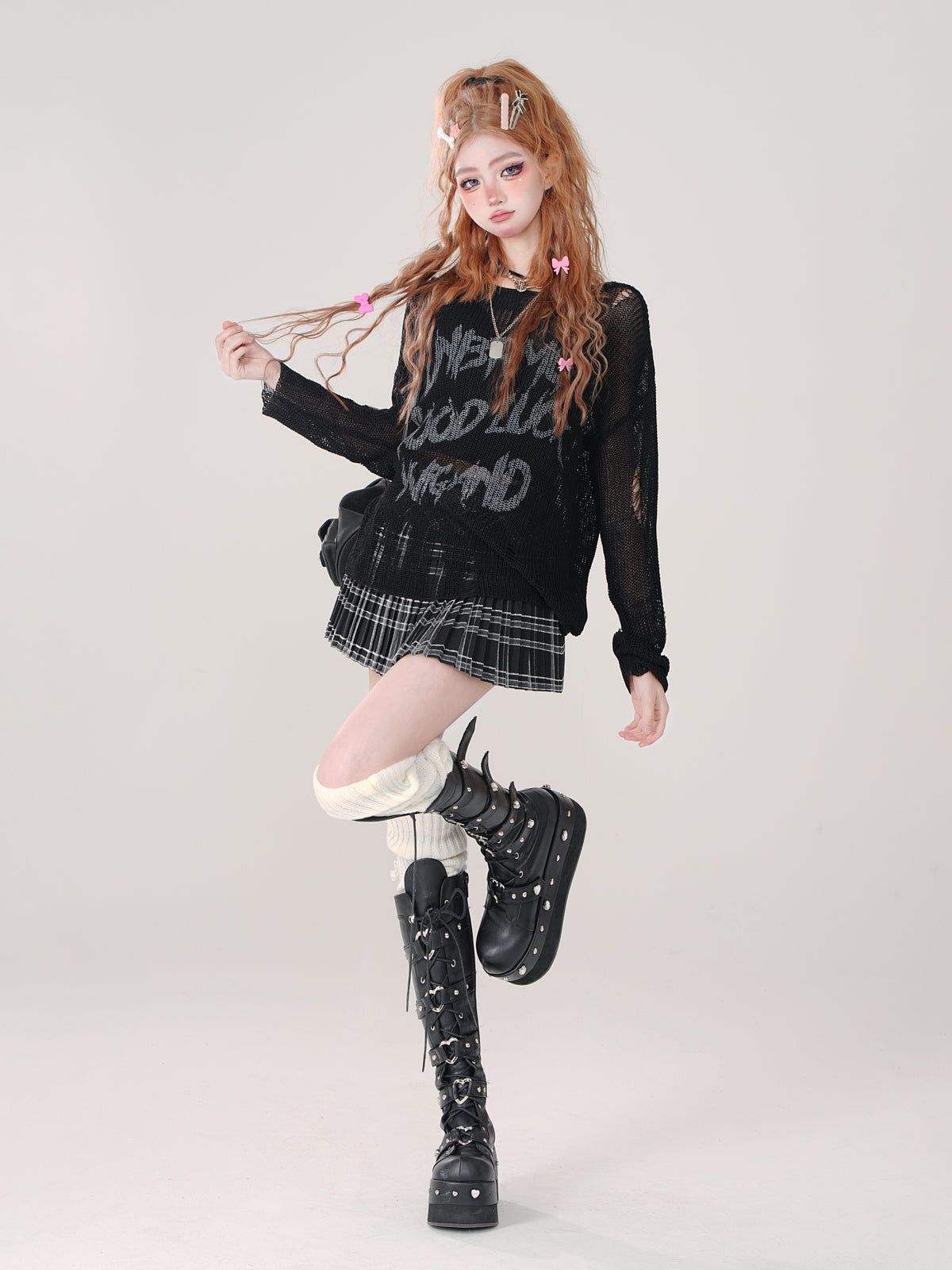 Cooler Gürtelrock Check College