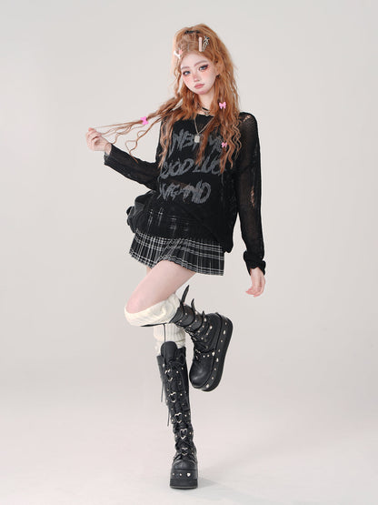 Cooler Gürtelrock Check College