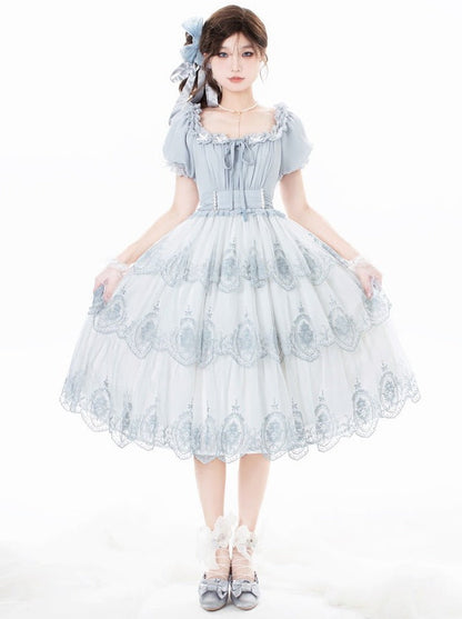Dress Elegant Lolita Sheer Summer