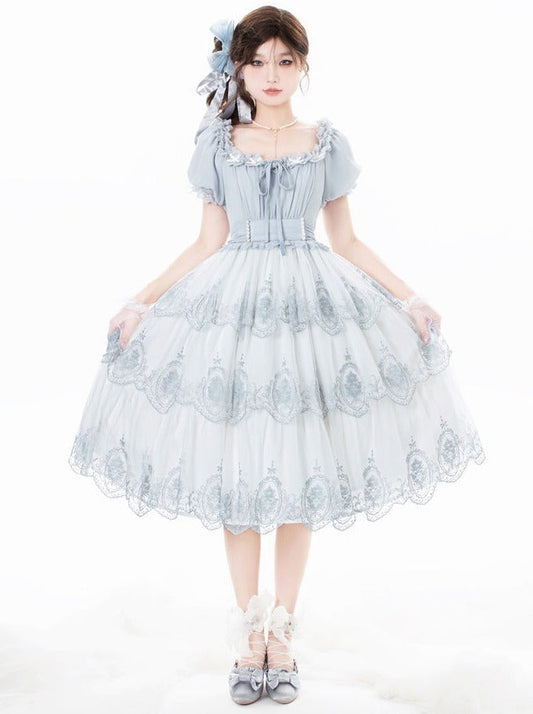 Kleid Elegant Lolita Sheer Sommer
