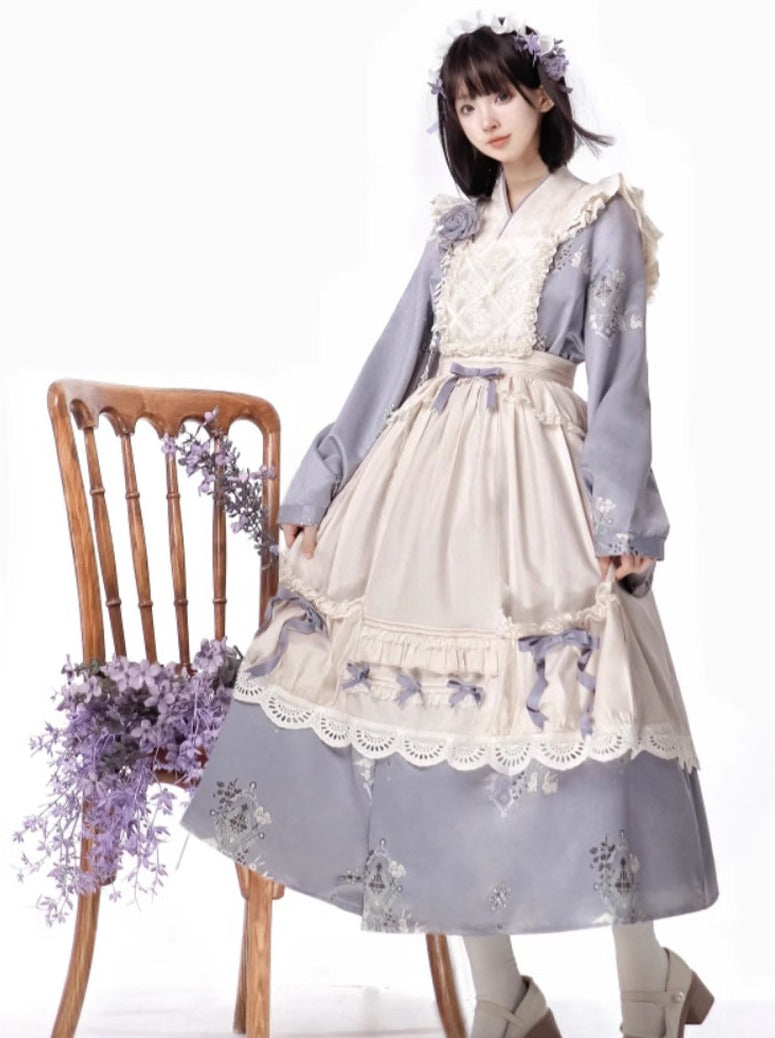 Loud Drug Store Elegantes Kinarolist-Kleid aus Stoff