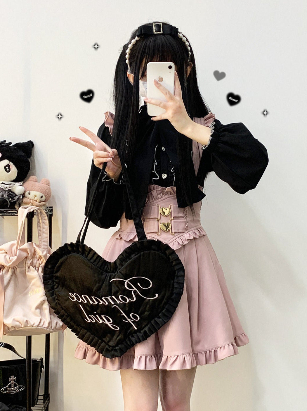 Flir Shoulder Love A-Linien-Rock mit Schnallenriemen