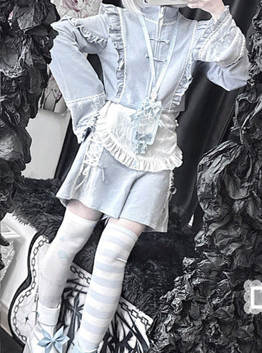 Anzug China Maid Angel Sportswear Rüschen Aqua Schürze Nachbarschaft