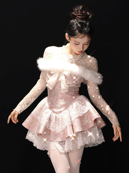 Band Prinzessin Brief Liebe Kleid Reich