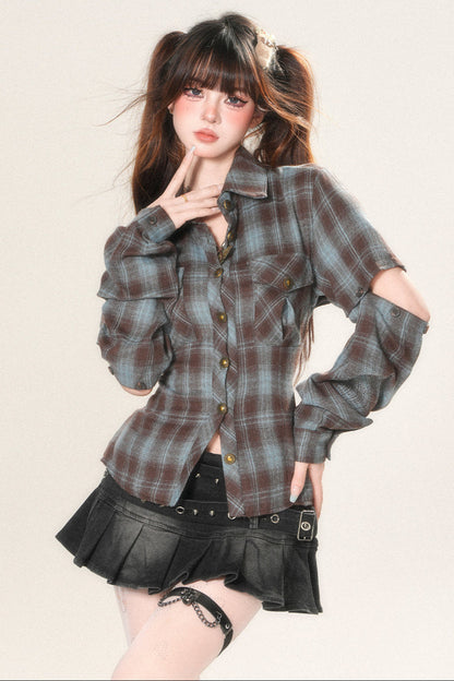 Open Design Shirt Bag Check