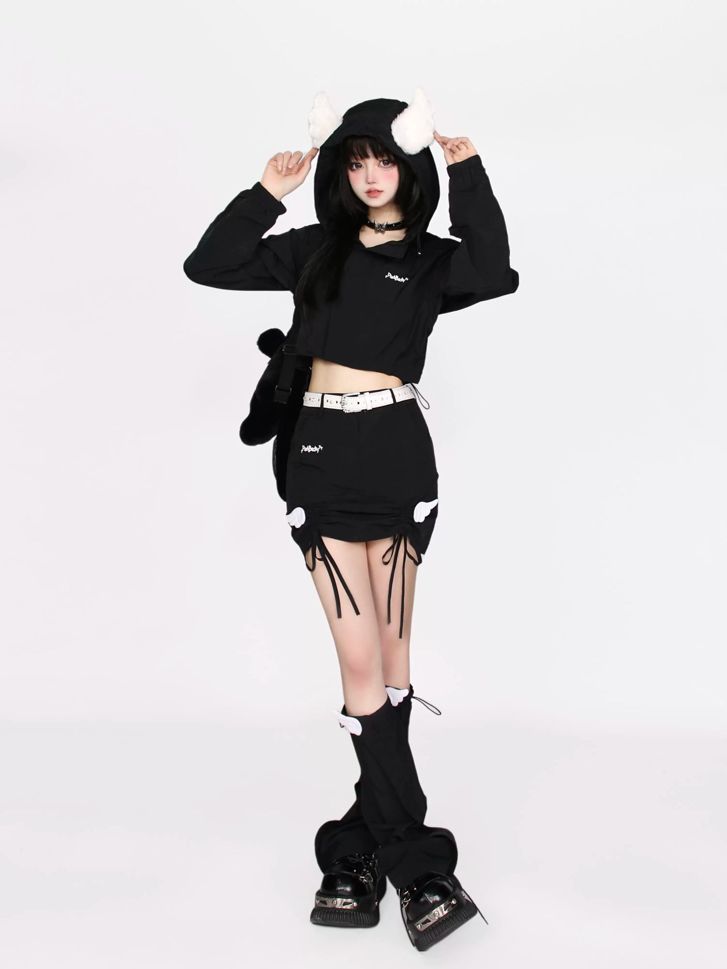 Drawstring Suit Wing Angel Sunscreen Hoodie