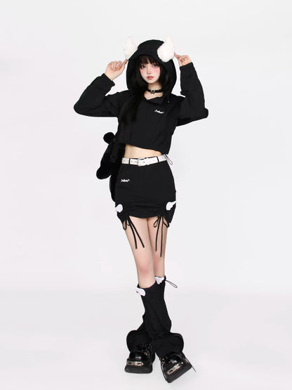 Drawstring Suit Wing Angel Sunscreen Hoodie