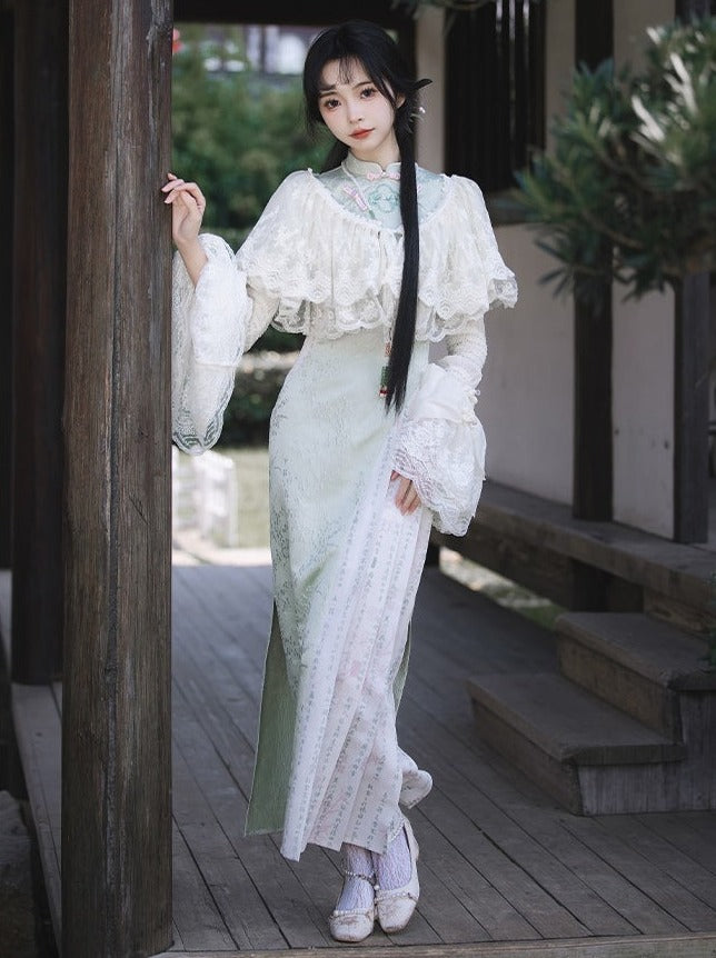 Multi Shawl Reservations Lolita Frilled + Wear Top