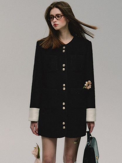 Tue Jacket Management Middle Wool Tile Old