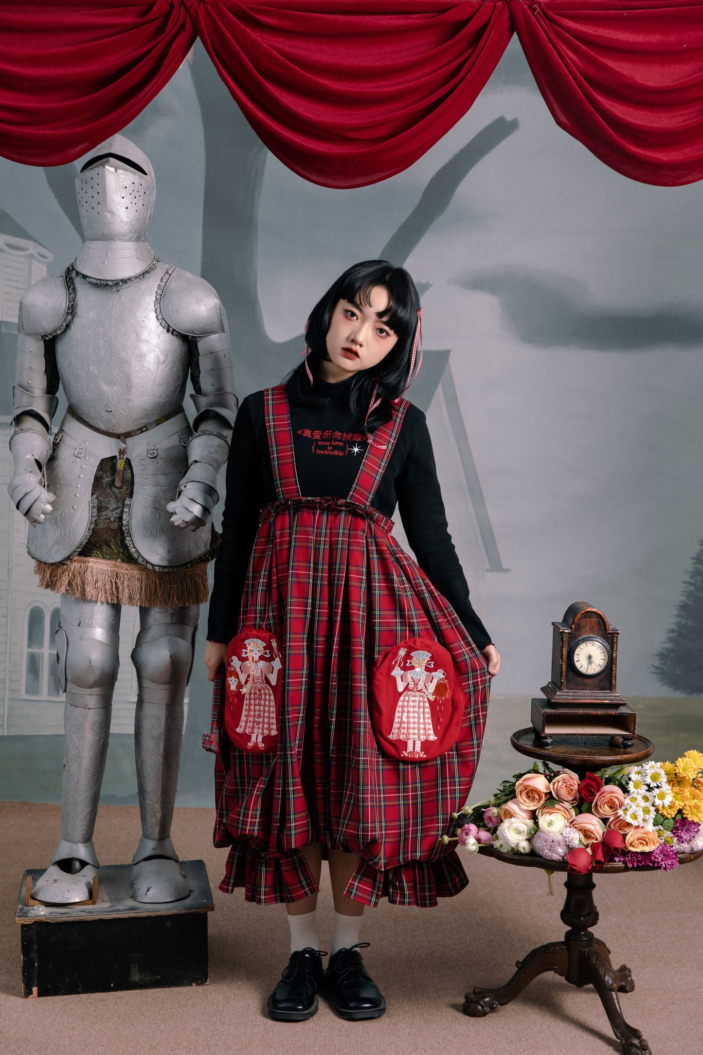 チェックレトロパンツ バルーンサーカス