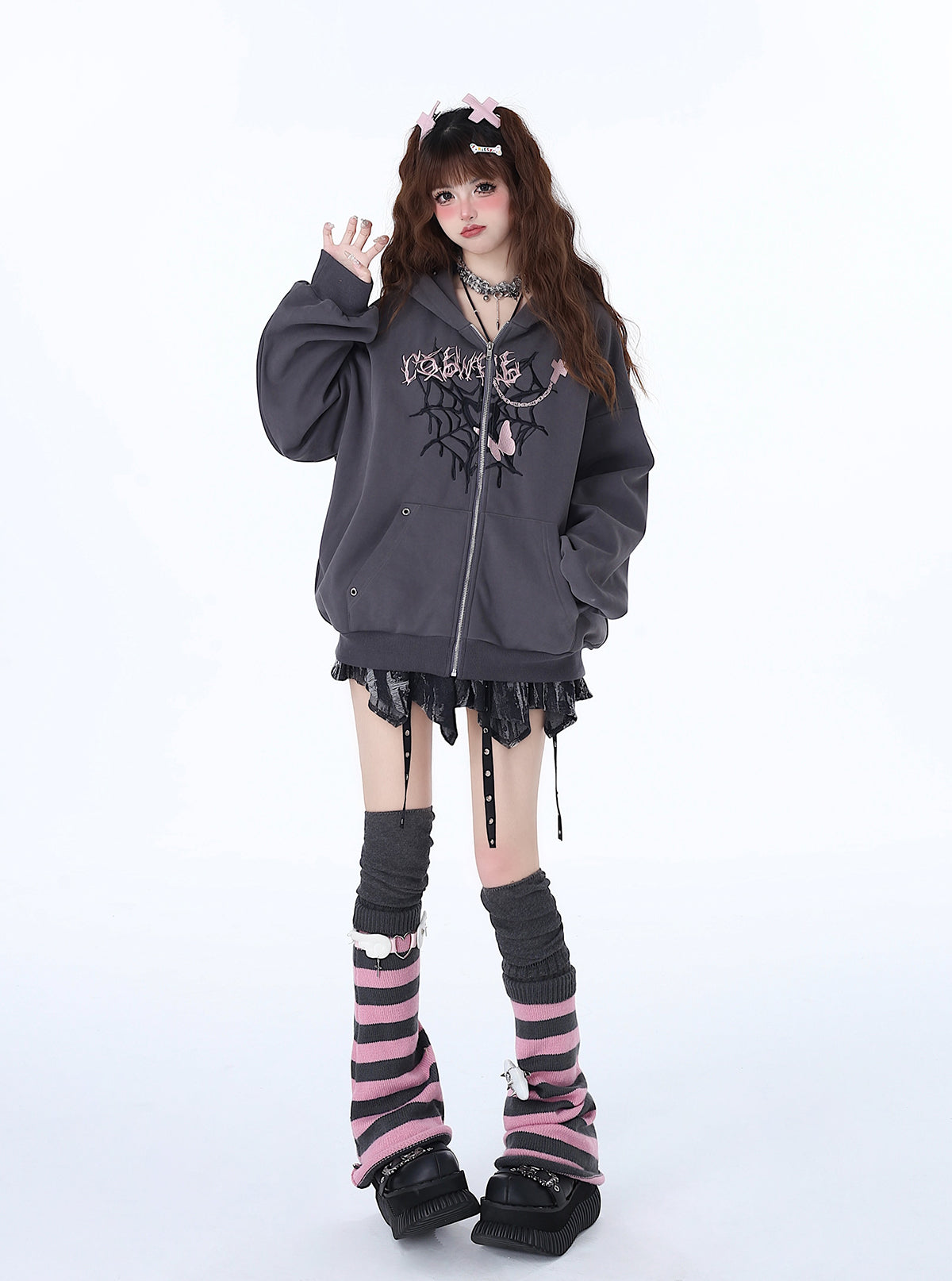 Punk Lose Süße Hoodie Nische Vielseitig