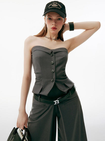 Mode Tube Top Pants Wide