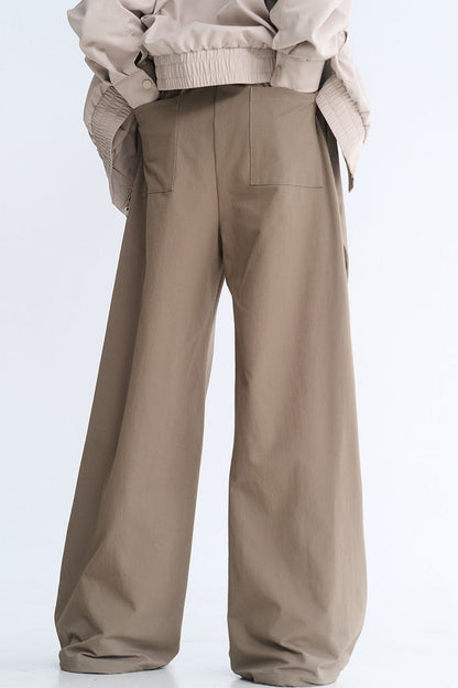 ミニマリストなワイドレッグカジュアルパンツ