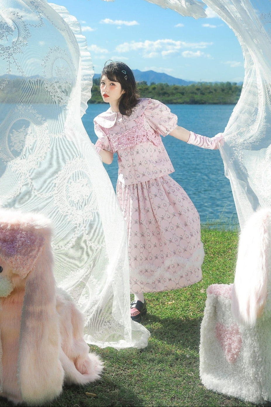 バブルスリーブアイランドスウィートシャツ