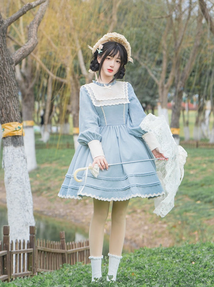 Lolita + Cover Cla Rock Blumenkleid Elegant Elegant